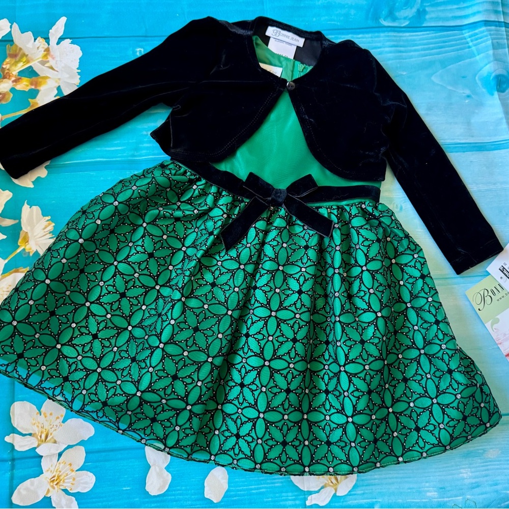 NWT! Bonnie Jean Holiday Dress 2T
